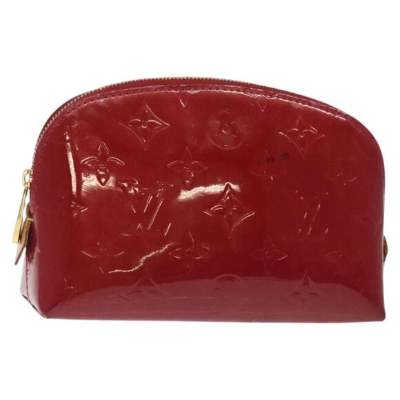 LOUIS VUITTON Monogram Vernis Pochette Cosmetic Rose Indian - Picture 1 of 15